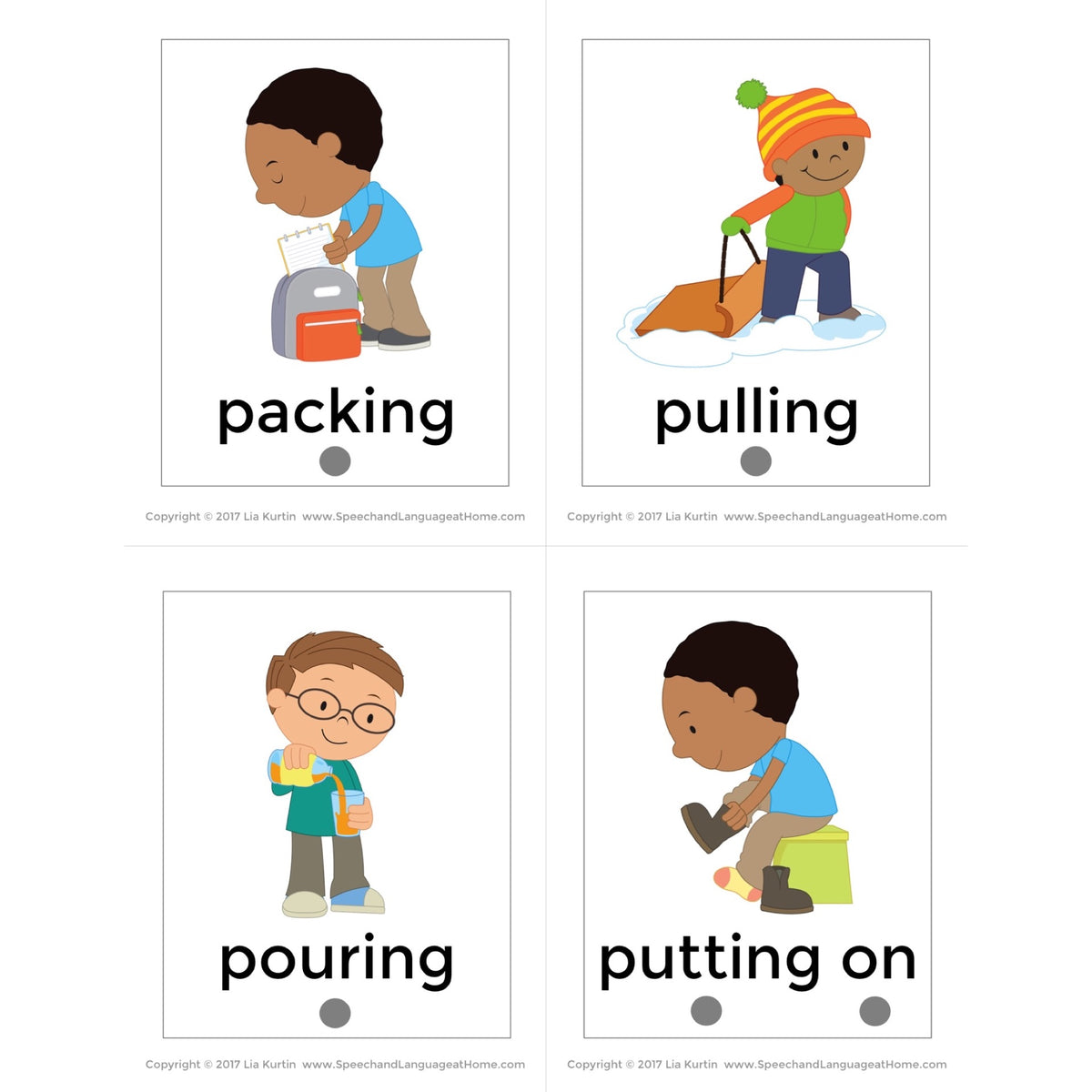Expanding Utterances Verbs Flip Books