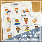 Visual Schedule Picture Cards for Home and School