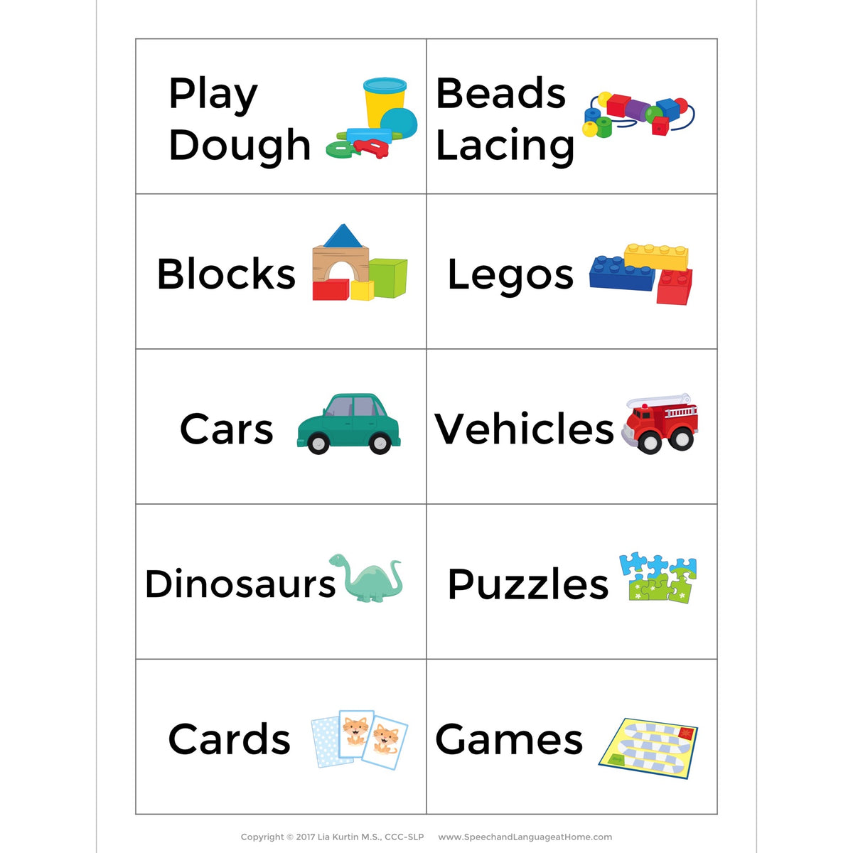 Visual Schedule Picture Cards for Home and School