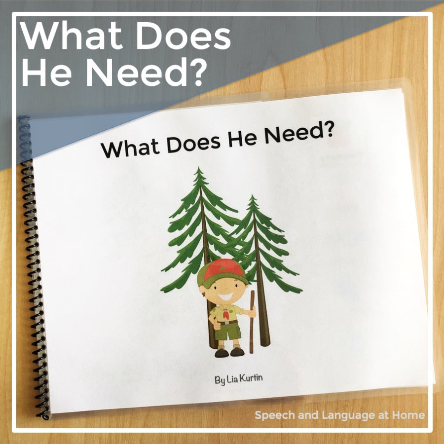 What Does He Need Interactive Book